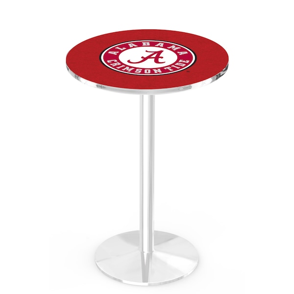 42" Chrome Alabama Pub Table
